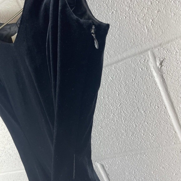 feroux black velvet womens dress Made In japan - Picture 4 of 10